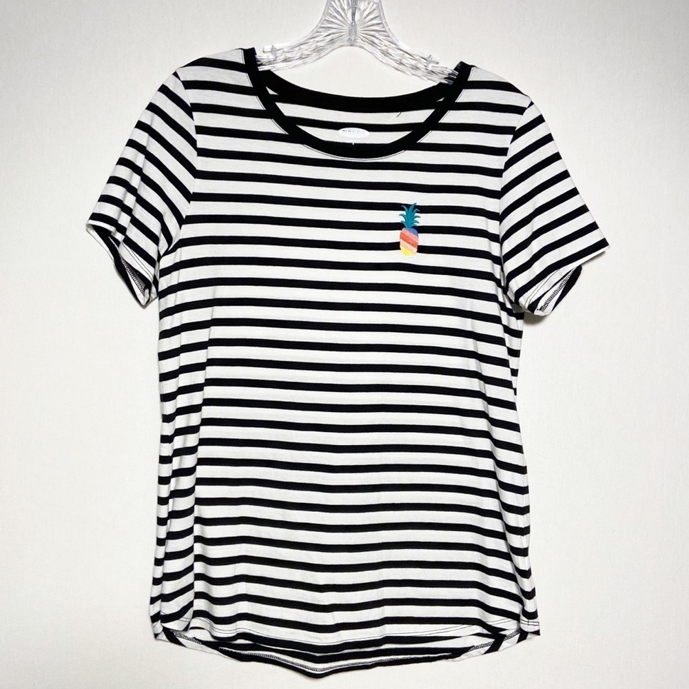 Old Navy Women’s Stripped‎ Short Sleeve Tee Size Sm